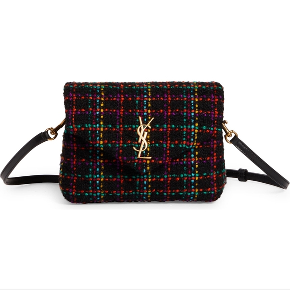 NWT Rare & Authentic YSL Saint Laurent LOULOU TOY STRAP "Y" LEATHER  Multi-Color - Picture 10 of 17